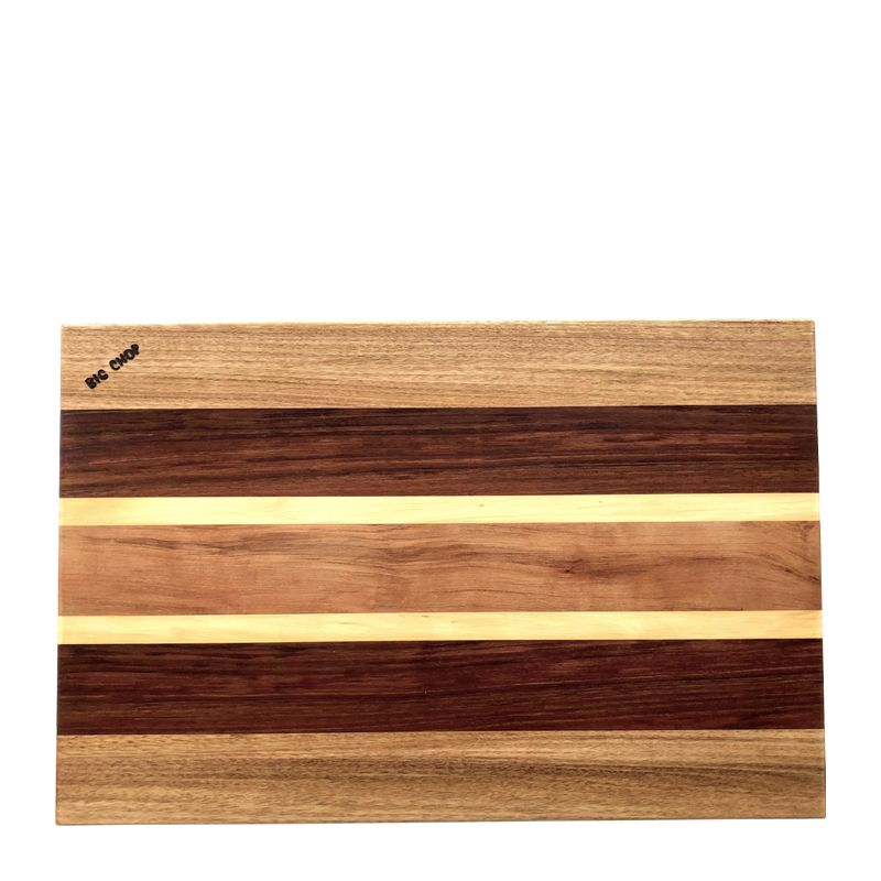 BOARD RECT 600X390X30MM 4 TIMBERS BIG CHOP
