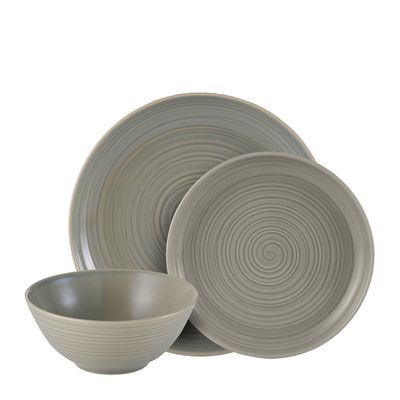 DINNER SET 12PC GREY, MASON CASH