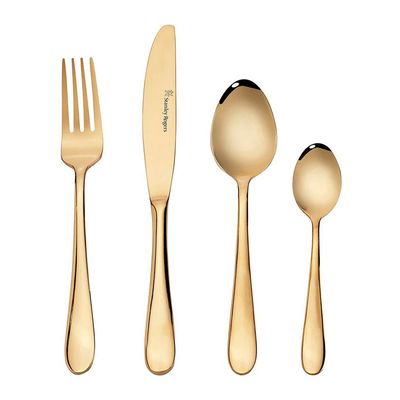 CUTLERY SET GOLD 16PC, ALBANY S/ROGERS