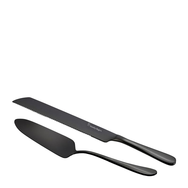 CAKE KNIFE & SERVER SET/2 ONYX, S/ROGERS