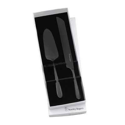 CAKE KNIFE & SERVER SET/2 ONYX, S/ROGERS