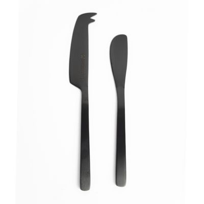 CHEESE KNIFE SET/2PCE BLACK, G&T