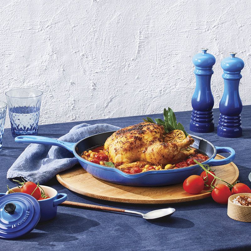 SKILLET ROUND AZURE BLUE 26CM LE CREUSET