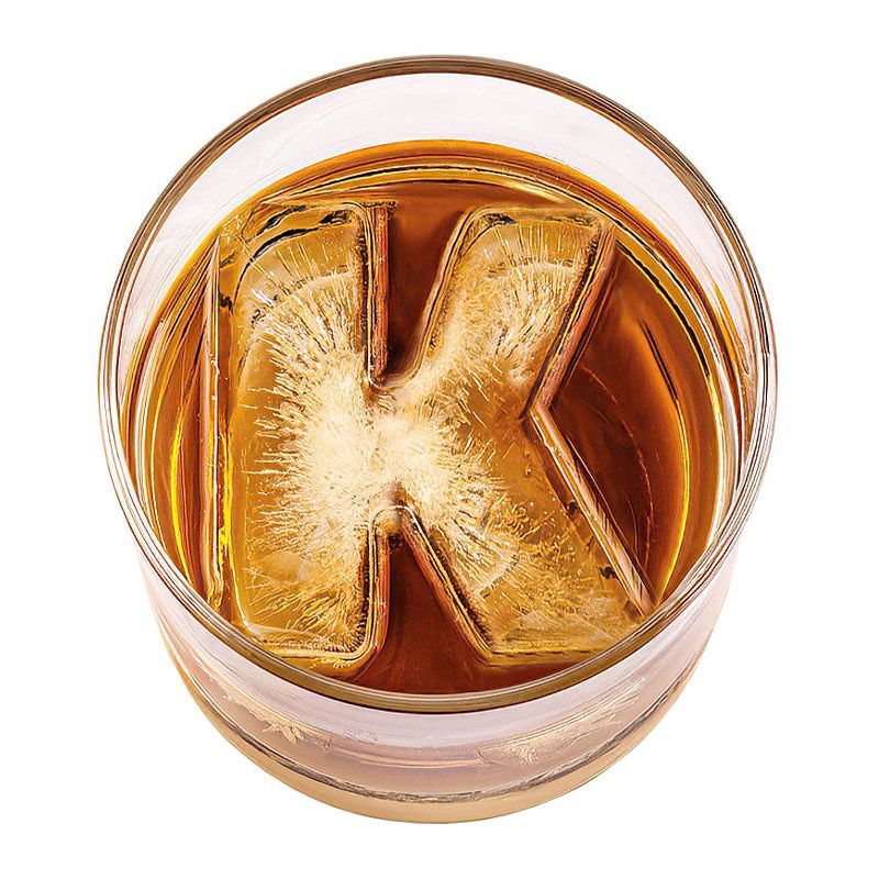 ICE MOULD LETTER K, DRINKS PLINKS