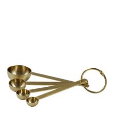 MEASURING CUPS SET-4 BRASS/GOLD, LATON Coast to Coast - CHEF TOOLS,MEASURING  - Chef's Hat