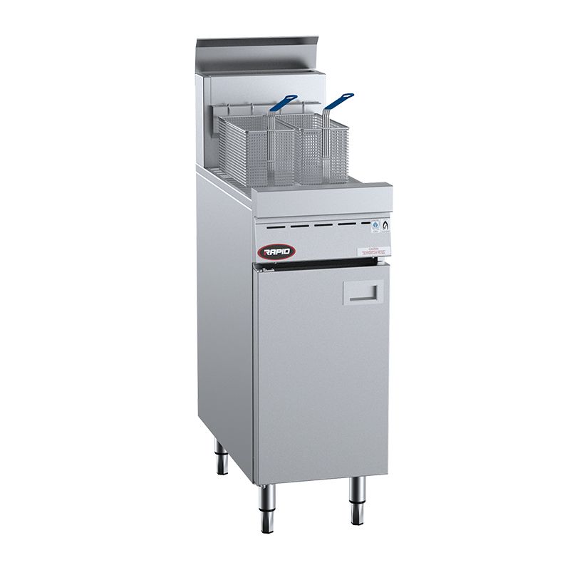 FRYER RAPID SINGLE PAN TWO BASKET, B+S RAPID