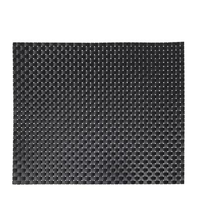 PLACEMATS BLK BASKETWEAVE, I/CHEF SINGLE