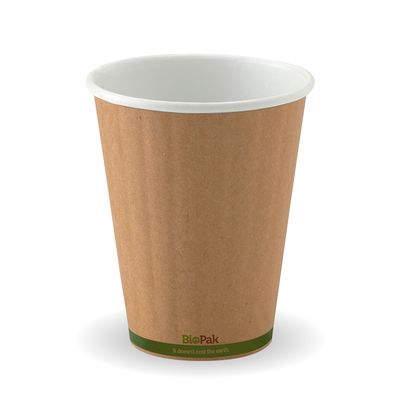 8OZ DOUBLE WALL CUP KRAFT, BIOPAK