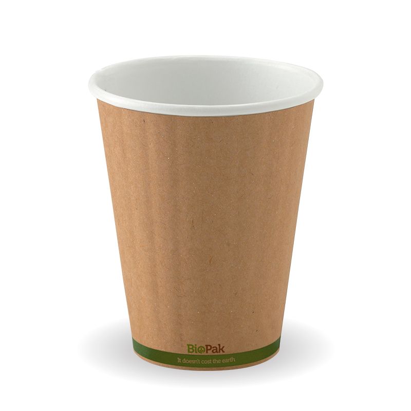 CUP KRAFT 8OZ DOUBLE WALL, BIOPAK 50PCE