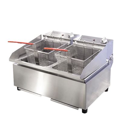 FRYER COUNTER TOP 2X5LT 2 BASKET WOODSON