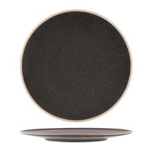 PLATE ROUND SPECKLE BLACK 160MM, TK SOHO