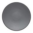 PLATE RND GRY/BLK 20.5CM MELAMINE COUCOU