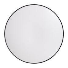 PLATE RND WHT/BLK 25CM MELAMINE COUCOU