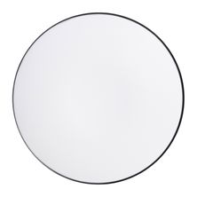 PLATE RND WHT/BLK 30CM MELAMINE COUCOU