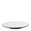 PLATE RND WHT/BLK 30CM MELAMINE COUCOU