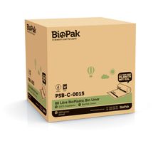 BIN LINER BIOPLASTIC 80LT, BIOPAK 240CTN