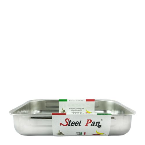 BAKING DISH 45X32X8CM MEDIUM STEEL PAN