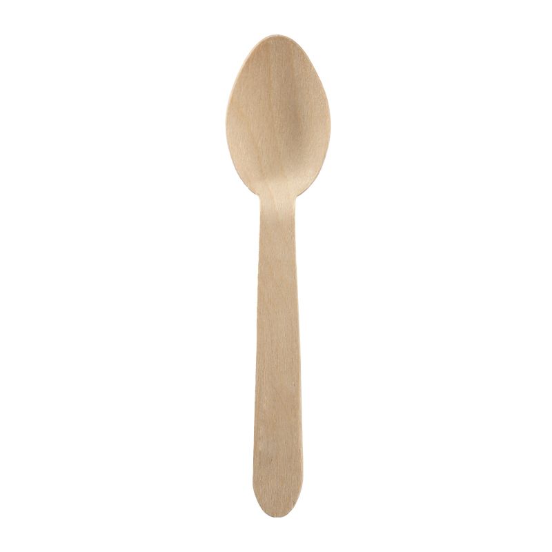 TEASPOON 100MM WOOD, UNBRANDED 100PCES