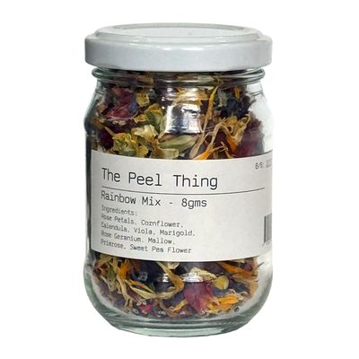 EDIBLE FLOWER SPRINKLES RAINBOW MIX