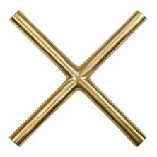 TRIVET GOLD CROSS 20X20CM, LATON