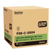 BIN LINER BIO 240LT, BIOPAK 144CTN