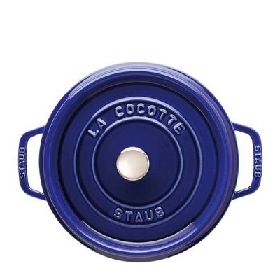 COCOTTE ROUND DARK BLUE 24CM, STAUB