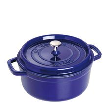 COCOTTE ROUND DARK BLUE 20CM, STAUB