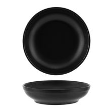 BOWL FLARED MATT BLK 230X55MM, BLACK