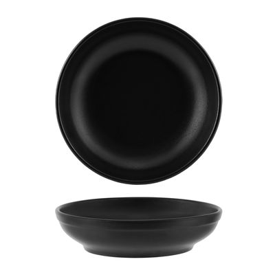 BOWL FLARED MATT BLK 230X55MM, BLACK