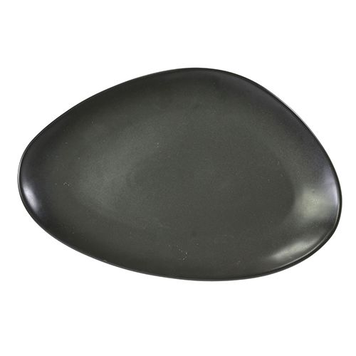 BOWL FLARED MATT BLK 230X55MM, BLACK