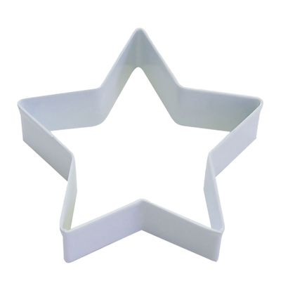 COOKIE CUTTER STAR 9CM WHITE, R&M