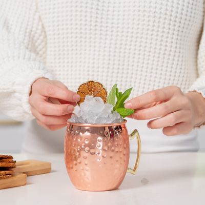 MUG COPPER DIMPLED 530ML, MOSCOW MULE