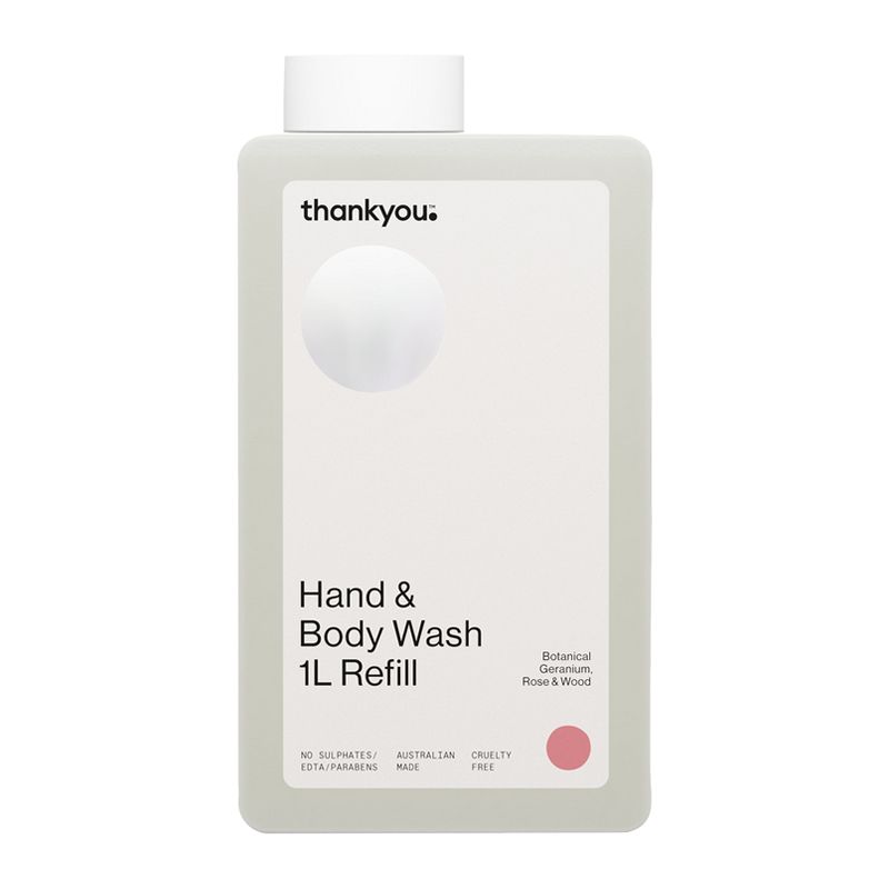 HAND WASH WOOD/ROSE/GERAN 1LT REFILL