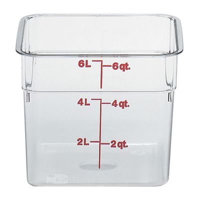 FOOD CONTAINER POLYCARB CLEAR CAMBRO