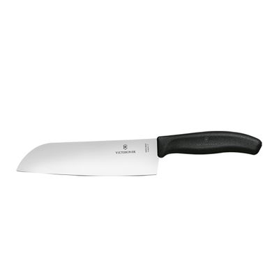 KNIFE SANTOKU 17CM BLACK, VICTORINOX