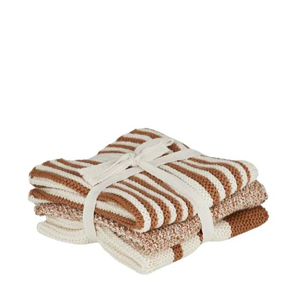 COTTON DISHCLOTH SET-3 ASST TERRA,