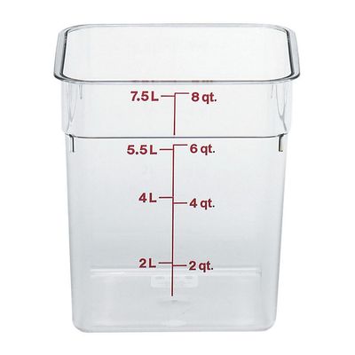 FOOD CONTAINER POLYCARB CLEAR CAMBRO