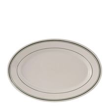 PLATE OVAL212MM GREEN BAY TUXTON TGB-026