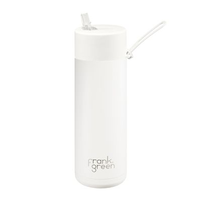 BOTTLE W/STRAW CLOUD 600ML, F/GREEN