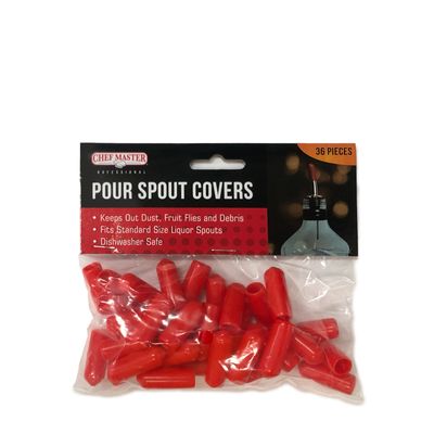 POUR SPOUT COVER SMALL 36PK, CHEF MASTER