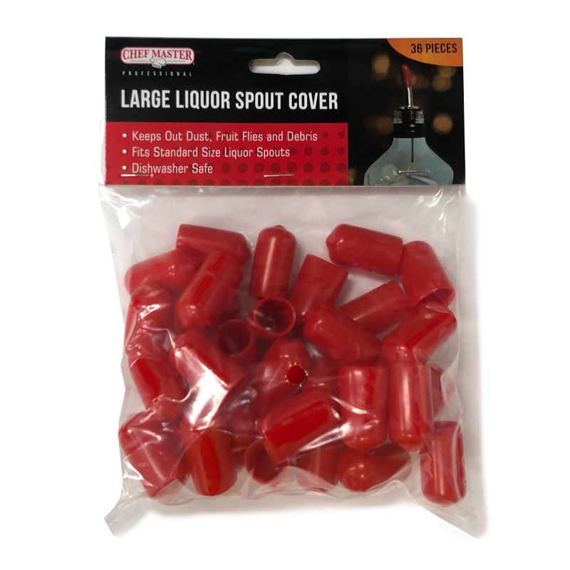 POUR SPOUT COVER LGE 36PK, CHEF MASTER