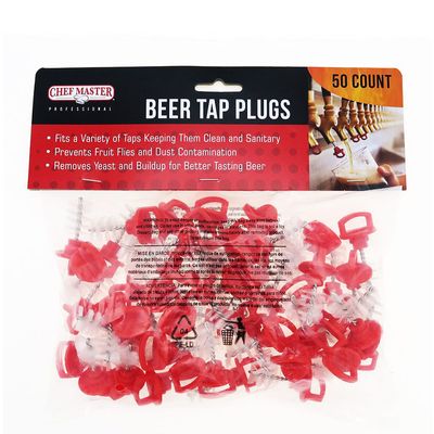 BEER TAP PLUGS 50PK, CHEF MASTER