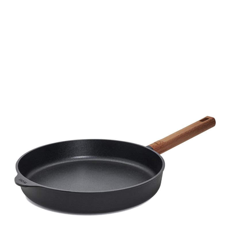 FRYPAN 28CM INDUCT ECO LITE WOOD HANDLE