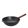 WOK 28CM INDUCT, ECO LITE WOOD HANDLE