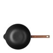 WOK 28CM INDUCT, ECO LITE WOOD HANDLE