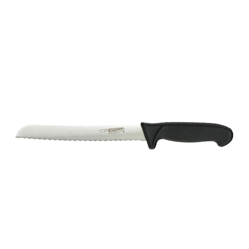 KNIFE BREAD BLACK 200MM KHARVE