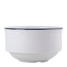 BOWL BOUILL95MM CHARLES W/BLU BAN TUXTON