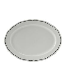 PLATE OVAL270MM CHARLES W BLU BAN TUXTON