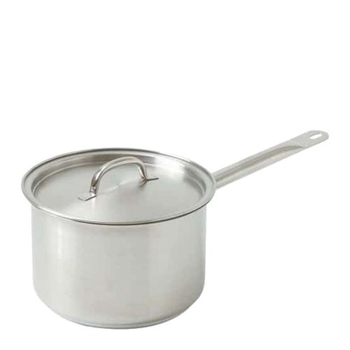 SAUCEPAN W/LID 2.5LT 18/10 DELUXE H/DUTY