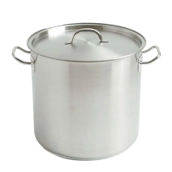 STOCKPOT W/LID 8LTR S/S 220X200MM DEEP D